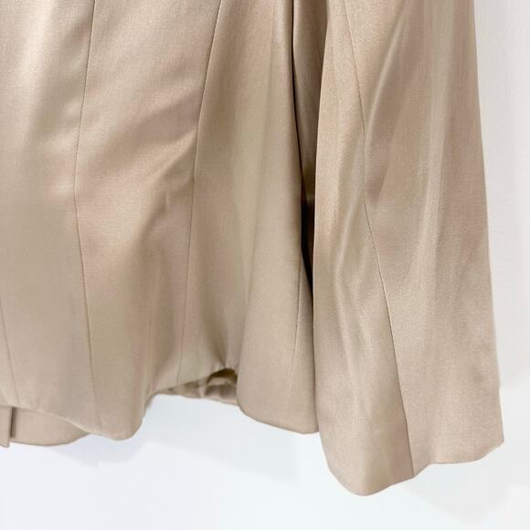 Escada Silk Cropped Blazer | Gold | SZ 42 (12) - Picture 8 of 13